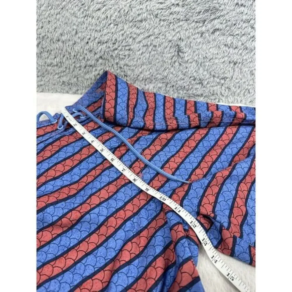 Vineyard Vines 1M0309‎ Men's Angler Stripe Jetty Red Swim Board Shorts Sz 38